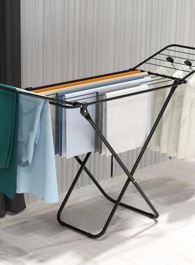 阳庭院晒被ZKV大形翼晾衣可叠用纳台室内室外家落地式晾衣杆