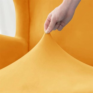 弹力防猫a抓单人高背沙发套斯佳蒙老虎椅套罩老虎凳沙发套防尘罩