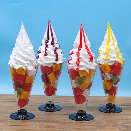 仿真棉花糖圣代冰淇淋模型仿真水D果冰淇淋模型仿真水果圣代模型