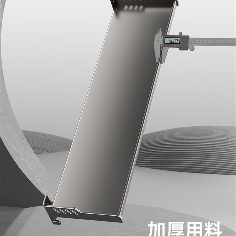 枪灰厨房微波g炉置物架壁挂式放烤箱架子免打孔挂墙上收纳支架挂