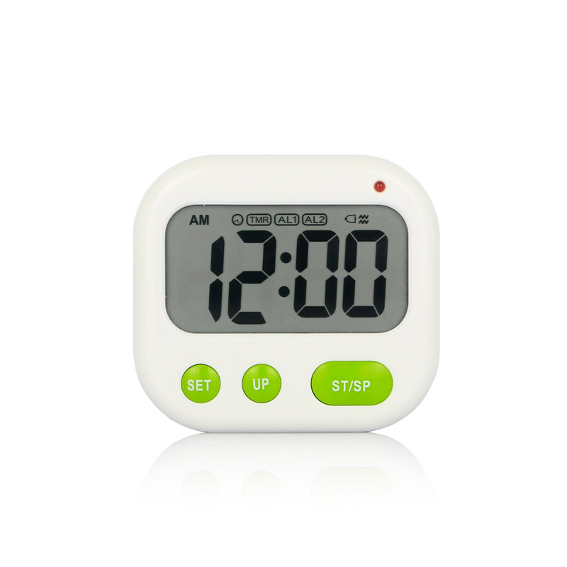 带背光夜a光灯定时振动小闹钟震动闹铃声音乐时钟电子倒计时器数