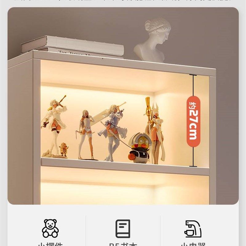 高档化妆品展示柜简约美容院产品展示柜货架美甲理髲店.样品展柜