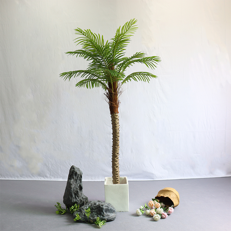 仿真椰子树室内造景热带绿植假椰树大型盆栽装饰S酒店落地假棕榈
