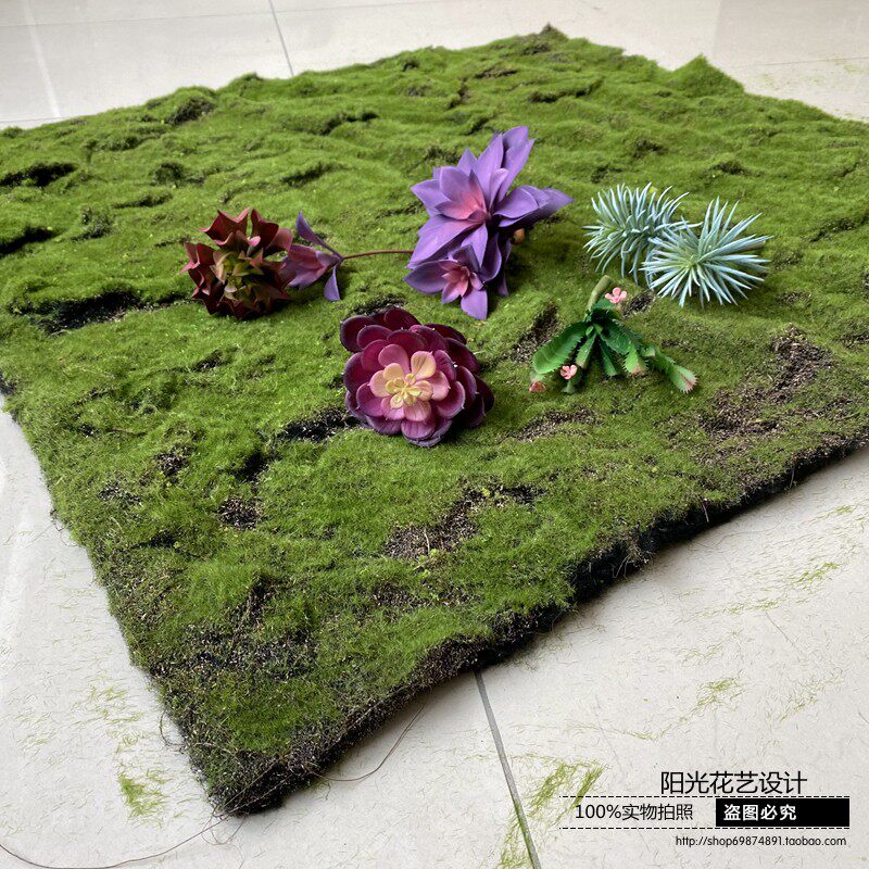 仿真草坪苔藓青h苔植物背景墙绿植墙花墙假草坪墙面草皮装饰绿化