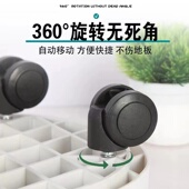 圆形钢化轮拖托盘 可移动花A盆托盘底座加厚万向轮托盘接水盘