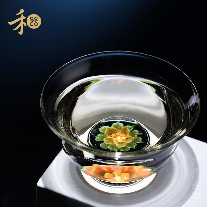禾器公道杯高硼i硅耐热玻璃茶海泡茶盖碗主人杯芙韵紫金标高档茶