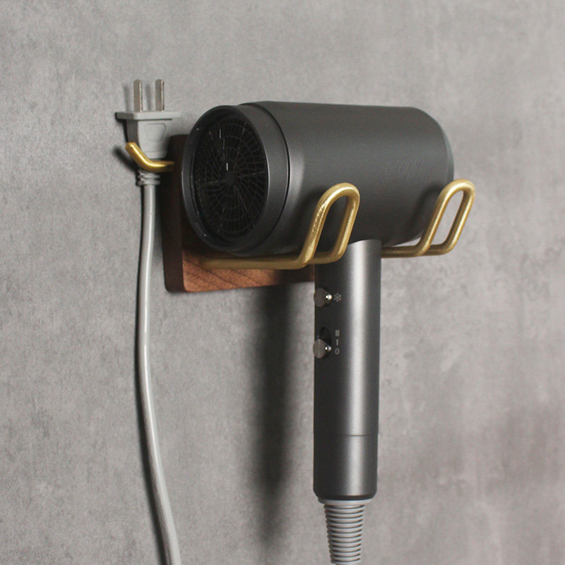 吹风机置物架免打孔化妆室实木吹风机挂架浴室壁P挂式吹风机支架,家庭/个人清洁工具,吹风机置物架,淘宝优惠券,粉丝福利购,淘宝优惠卷