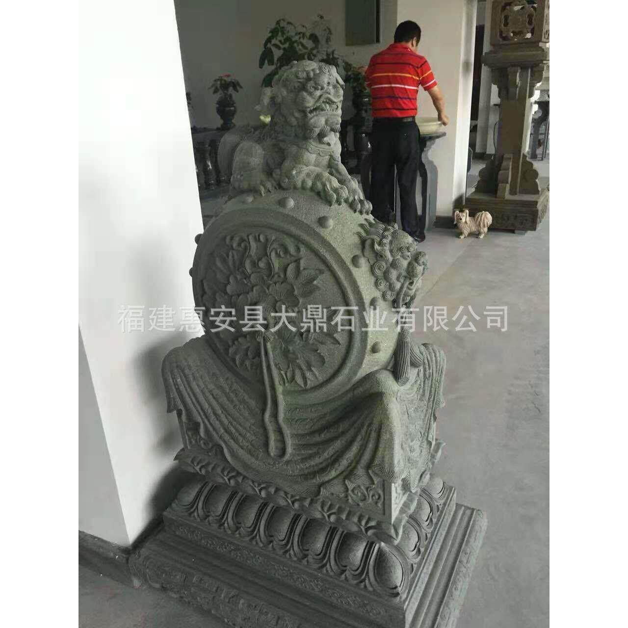 门鼓抱鼓门墩石狮子鼓别墅庭院摆放寺院祠堂门外厂家定制