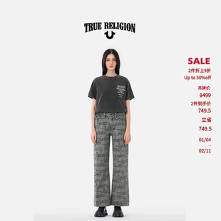 True Religion真实信仰AW25新品女款满地印牛仔裤