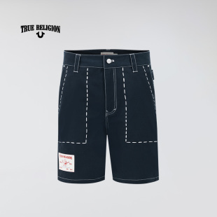 简约休闲短裤 美式 明线款 TrueReligion春夏男士