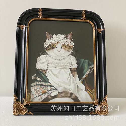 法式拱门框雕花树脂相框桌面摆台油画框组合装饰挂画树脂异形相框