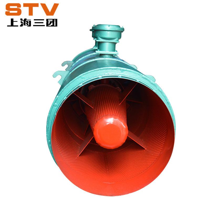 矿用防爆压入式对旋风机FBD-2×18.5KW隔爆型对旋局部通风机22KW