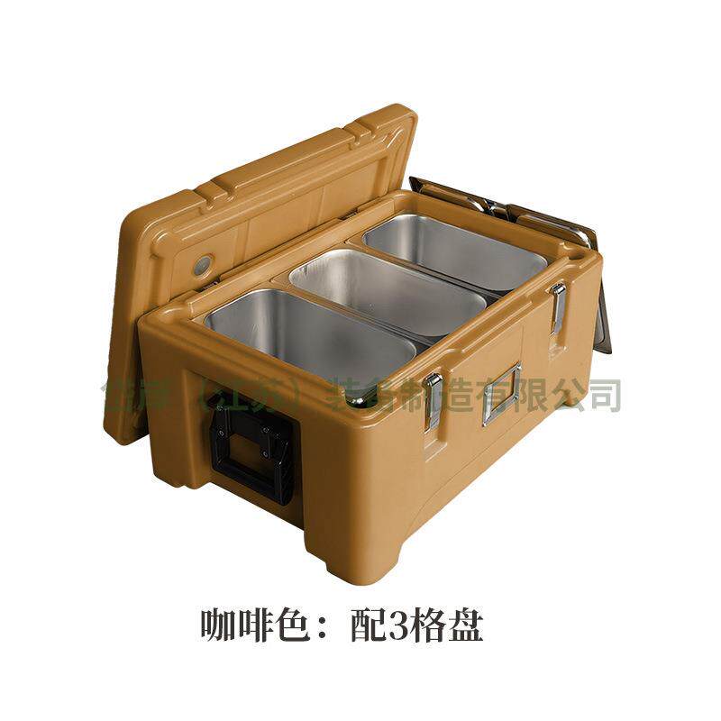 商用保温箱摆摊用30L户外车载热食前送冷暖两用PU发泡不锈钢餐盘