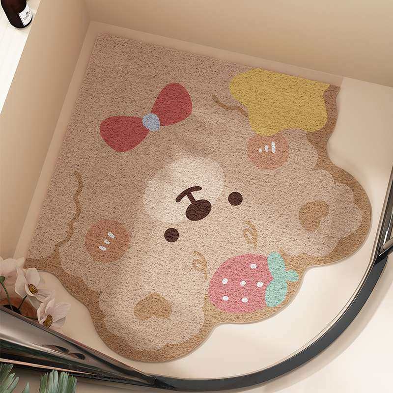 扇形淋浴房浴室地垫卫生间洗澡儿童防摔防滑脚垫镂空丝圈沥水垫,居家布艺,家用脚垫,淘宝优惠券,粉丝福利购,淘宝优惠卷