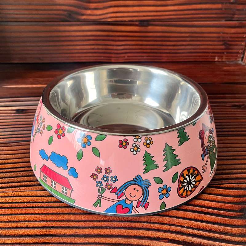 宠物碗狗狗食具猫咪饭碗食盆喝水碗单碗圆盆方盆宠物用品