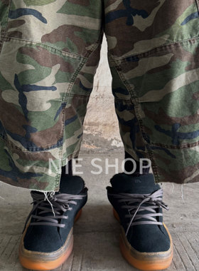 （宣判封顶）新色25SS 黑色NIE自主 ERL Vamps Skate牛反绒面包鞋