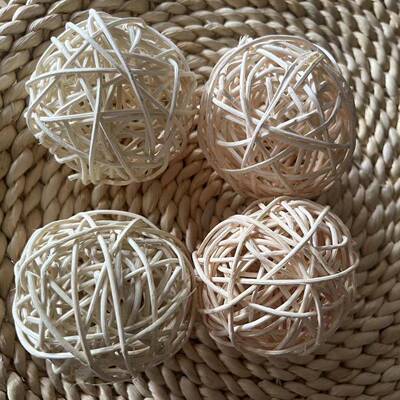 小宠宠物用品龙猫仓鼠兔子鹦鹉啃咬磨牙本色藤球手工编织球