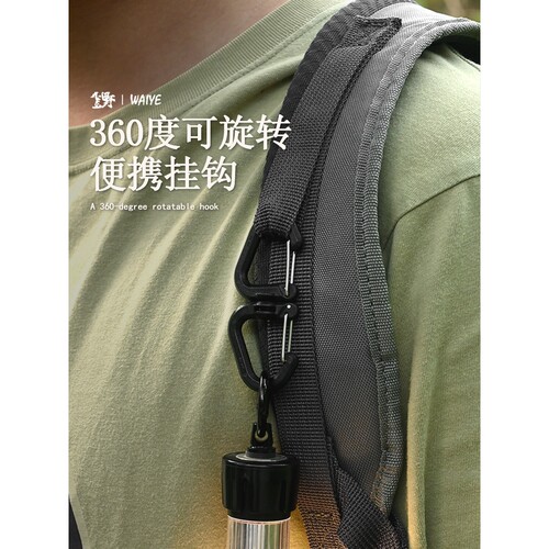 户外360旋转挂钩便携S钩多功能登山扣钥匙扣背包扣具露营配件