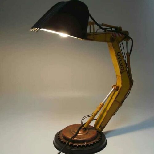 跨境新款挖掘机台灯 Digger Desk Lamp实用LED夜灯