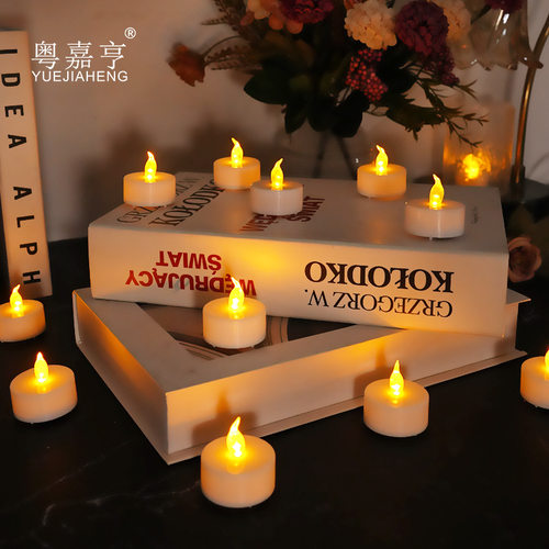 茶蜡灯2032电池 led电子蜡烛灯创意婚礼生日婚庆蜡烛场地布置道具