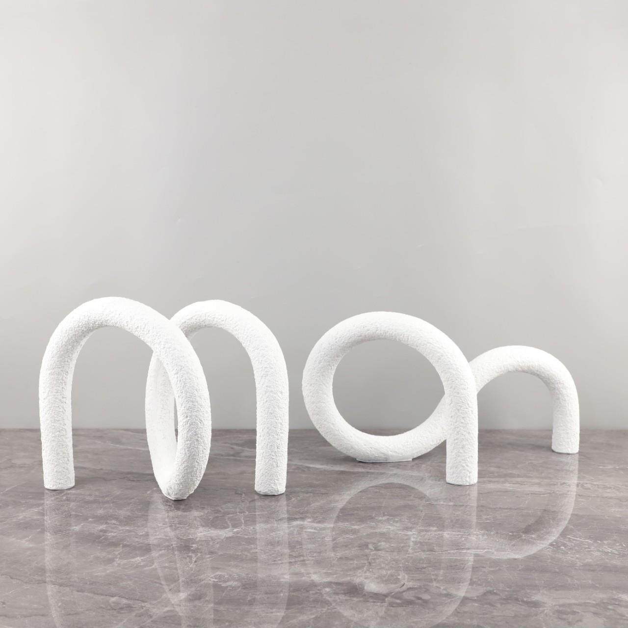 现代简约几何树脂绳结线条拱门艺术摆件玄关书房电视柜家居装饰品,家居饰品,装饰摆件,淘宝优惠券,粉丝福利购,淘宝优惠卷