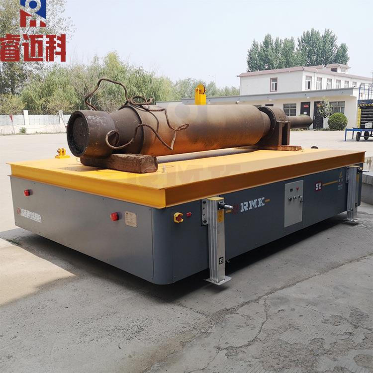 电动轮式蓄电池平板车 实心橡胶轮搬运台车 转运过跨车智能