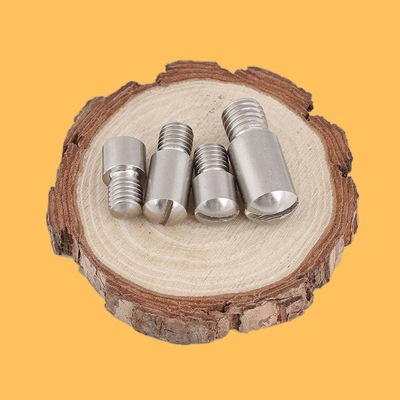 304不锈钢GB831一字开槽无头台阶/轴位螺纹销钉螺钉M2/3/4/5/献学