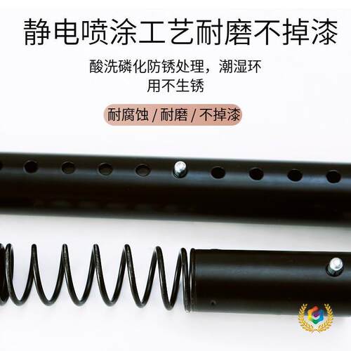 免打孔伸缩杆承重晾衣杆衣锈钢窗帘挂杆浴帘杆子门帘衣撑杆