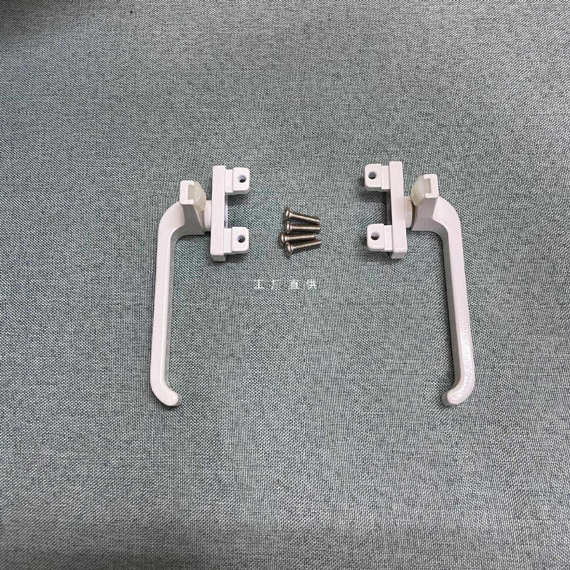 ?实心加厚38型铝合金七字执手50型平开彩铝推窗拉手卫生间门窗把