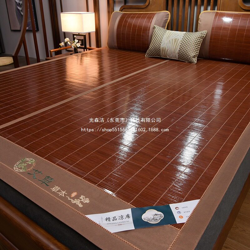 竹席凉席正反两用草席子双面家用老式藤席单人可折叠冰丝竹子夏季