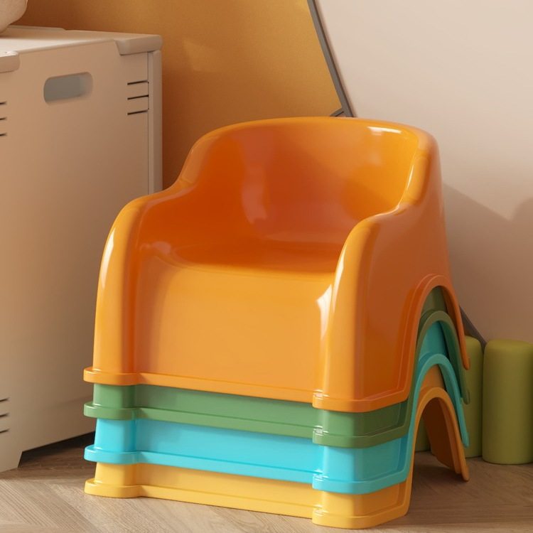儿童塑料小凳子家用婴儿靠背椅宝宝凳子沙发小椅子卫生间防滑板凳