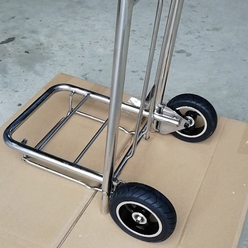 可折叠不锈钢手拉车购物小拉车家用买菜购物便携拉货载重王搬家车