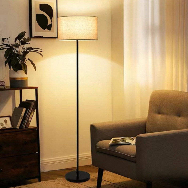 落地灯北欧灯具现代简约客厅卧室立式落地台灯氛围法式风床头灯