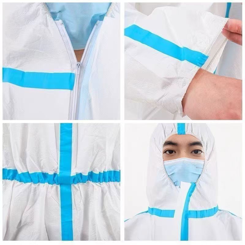 一次性防护服不连脚独立包装加厚全套连体防水喷漆养殖场防护服