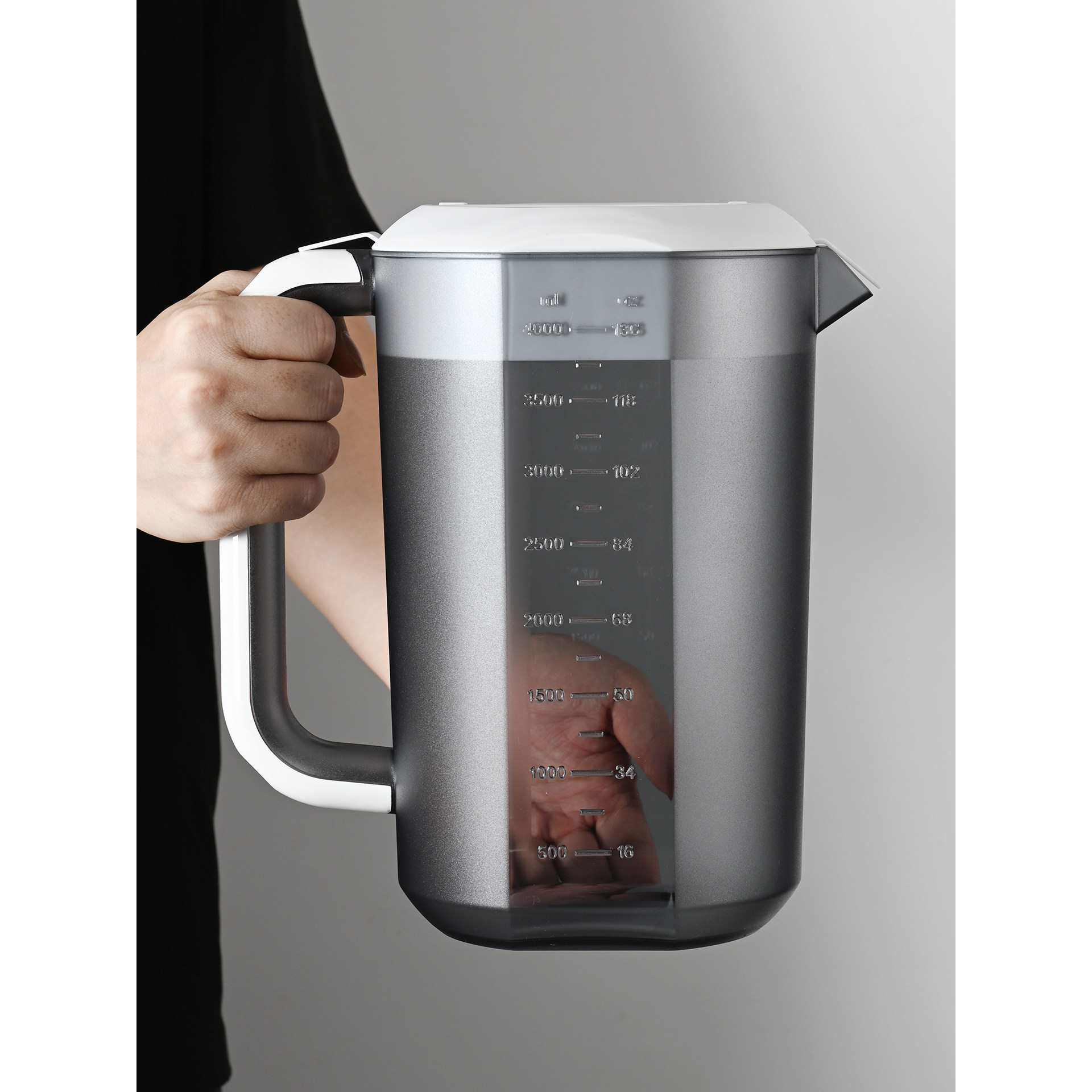 PC大容量家用冷水壶耐热5L泡茶壶亚克力壶亚克力带刻度量杯泡茶桶