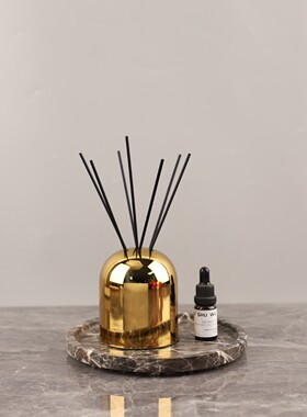 轻奢样板房衣帽间摆件床头柜香薰洗手台卫生间罩家居客厅软装饰品