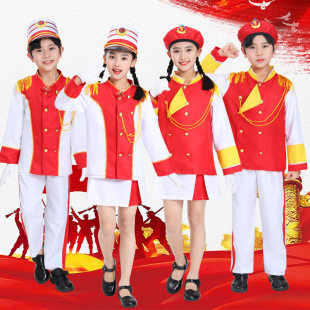 儿童鼓号队服装中小学生仪仗队管乐队军鼓演出服升旗手幼儿园表演