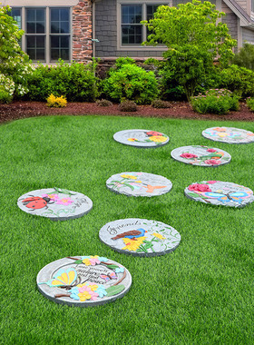 园林景观雕塑别墅花园垫脚石摆件草坪脚踏板园林公园户外装饰庭院