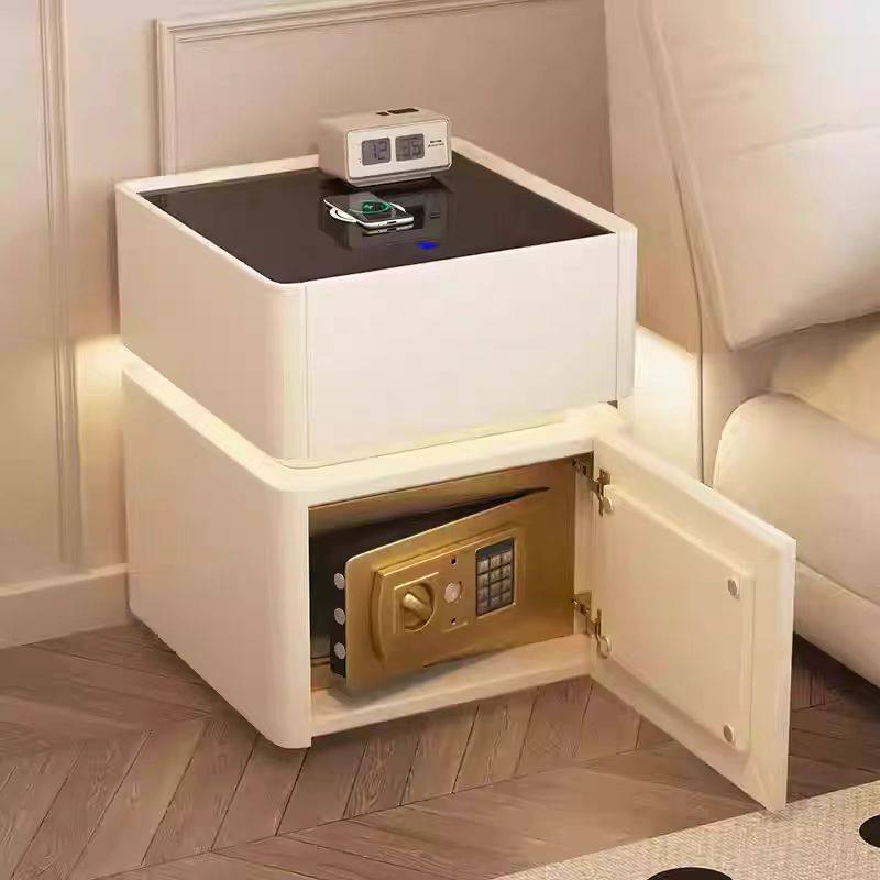 精致小床头柜2025热卖小众设计感储物柜一体保险箱一体替代品