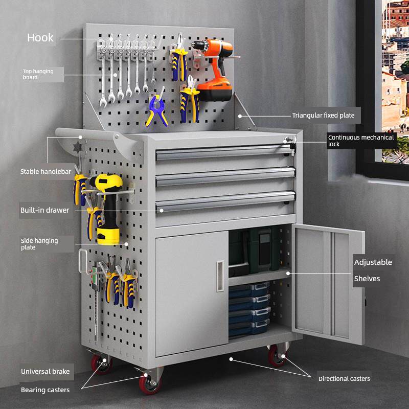 汽修工具车小推车抽屉五金维修箱多功能移动重型工具柜矮柜车间用