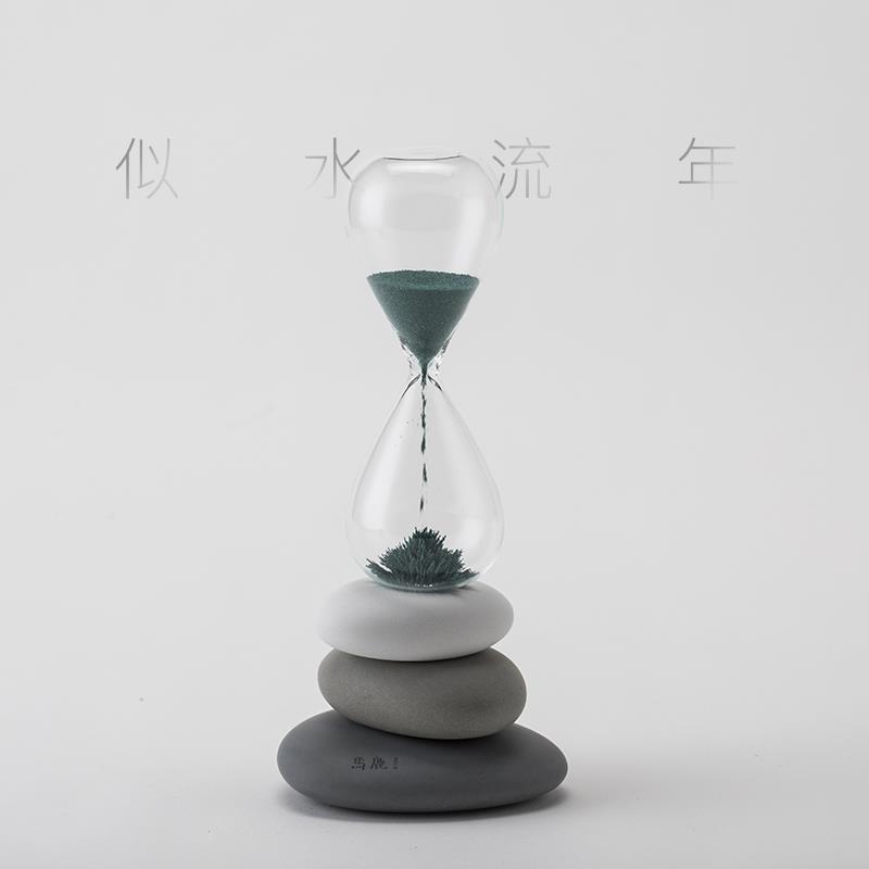 马鹿 石间沙漏磁力创意摆件解压办公室装饰品桌面文创礼品生日