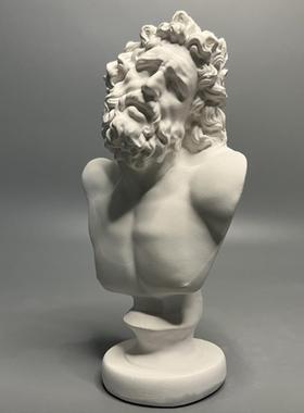 辽孔子斯堪的纳维亚古希腊人物雕塑石膏雕像古典艺术小众风格饰品