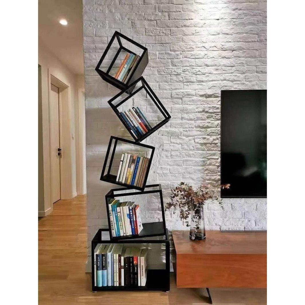 网红书架电视柜旁边大型落地摆件客厅置物架酒店高级感创意装饰品,家居饰品,落地摆件,淘宝优惠券,粉丝福利购,淘宝优惠卷