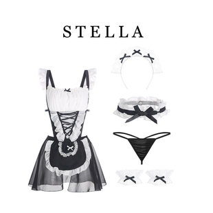 STELLA性感高级感内衣女仆肚兜欲纯二次元COS可爱女佣制服裙套装