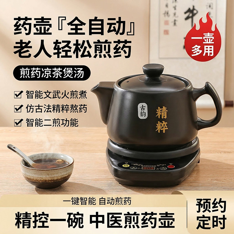 志高煎药壶中药电煎壶全自动熬药电砂锅家用熬药中医插电煲煮炖锅