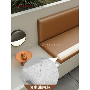 2025新款户外防水速干生态皮4D空气纤维庭院卡座沙发垫定制可拆洗