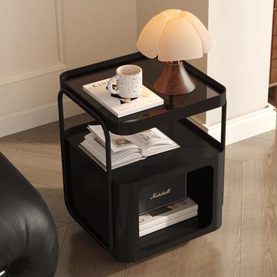 小推车零食置物架沙发边几客厅可移动茶几卧室床头柜床边收纳架子