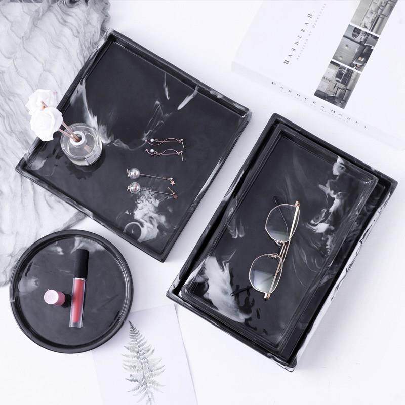 北欧陶瓷大理石杯盘首饰收纳盘洗手台香薰茶杯托盘轻奢西餐甜品盘,餐饮具,盘,淘宝优惠券,粉丝福利购,淘宝优惠卷