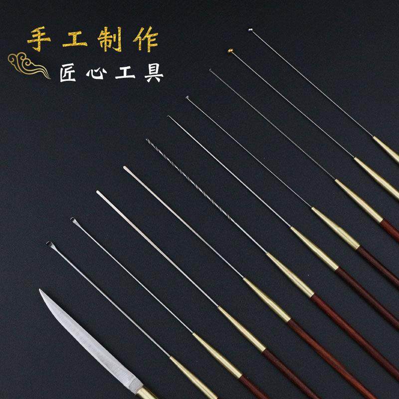 木柄专业采耳工具套装掏耳朵耳勺耳起耳铲超薄云刀耳道弹性软耳扒,家庭/个人清洁工具,耳勺,淘宝优惠券,粉丝福利购,淘宝优惠卷