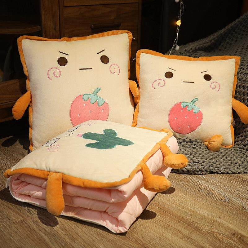 抱枕被子两用二合一午休汽车折叠车用枕头办公室午睡毯子靠枕夏季,居家布艺,抱枕被,淘宝优惠券,粉丝福利购,淘宝优惠卷